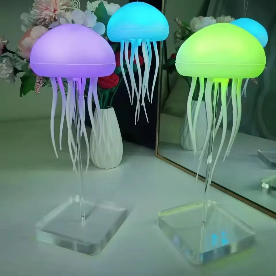Lámpara del océano medusa, cambio de color